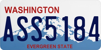 WA license plate ASS5184