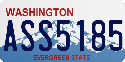 WA license plate ASS5185