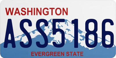WA license plate ASS5186