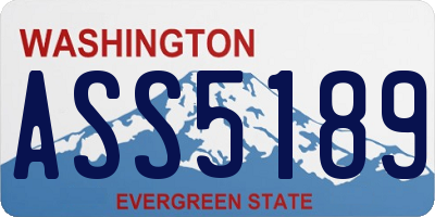 WA license plate ASS5189