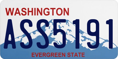 WA license plate ASS5191