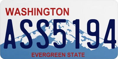 WA license plate ASS5194