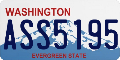 WA license plate ASS5195