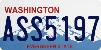 WA license plate ASS5197