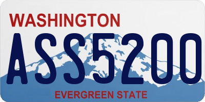 WA license plate ASS5200