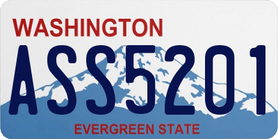 WA license plate ASS5201