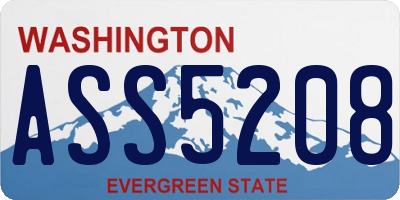 WA license plate ASS5208