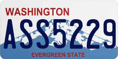 WA license plate ASS5229