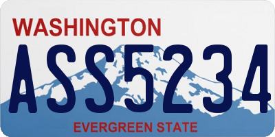 WA license plate ASS5234