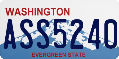 WA license plate ASS5240