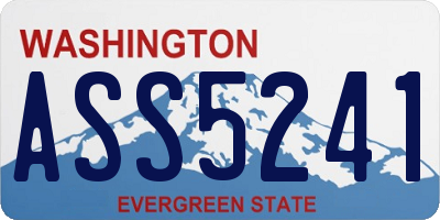 WA license plate ASS5241