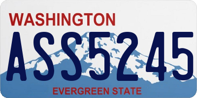 WA license plate ASS5245