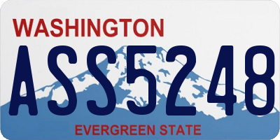WA license plate ASS5248