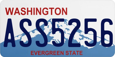 WA license plate ASS5256