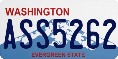 WA license plate ASS5262