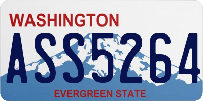 WA license plate ASS5264