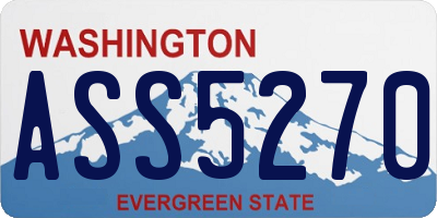 WA license plate ASS5270