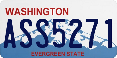 WA license plate ASS5271