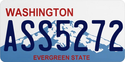 WA license plate ASS5272