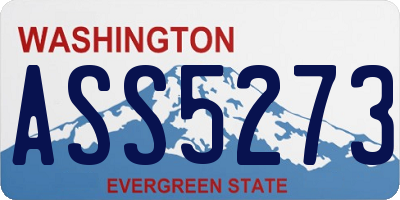WA license plate ASS5273