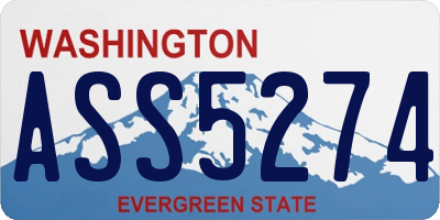 WA license plate ASS5274