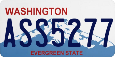 WA license plate ASS5277