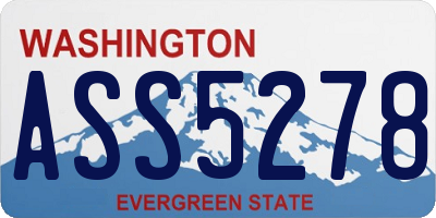 WA license plate ASS5278