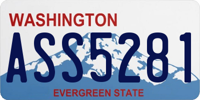 WA license plate ASS5281
