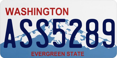 WA license plate ASS5289