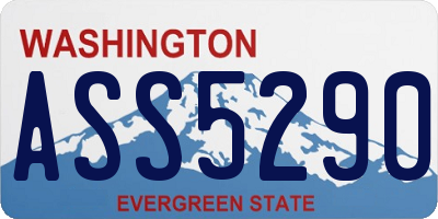 WA license plate ASS5290
