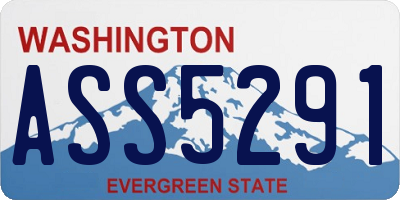 WA license plate ASS5291