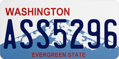 WA license plate ASS5296
