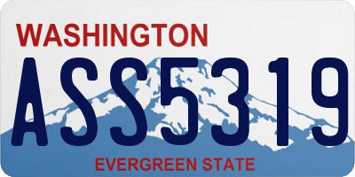 WA license plate ASS5319