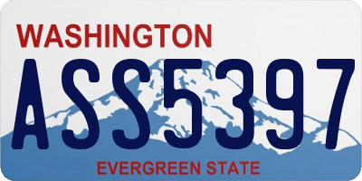 WA license plate ASS5397