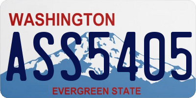 WA license plate ASS5405