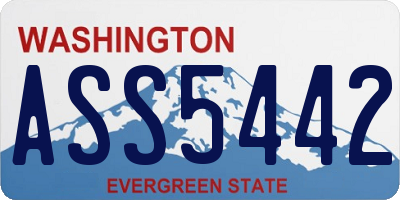 WA license plate ASS5442