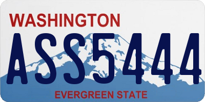 WA license plate ASS5444