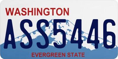 WA license plate ASS5446