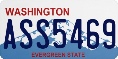 WA license plate ASS5469