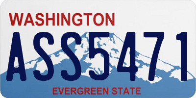 WA license plate ASS5471