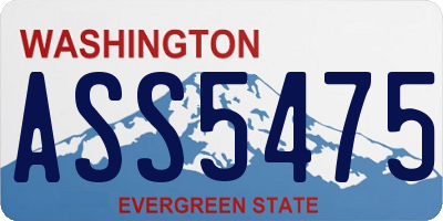 WA license plate ASS5475