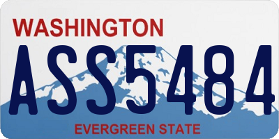 WA license plate ASS5484