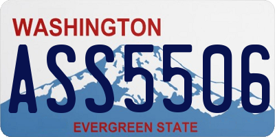 WA license plate ASS5506