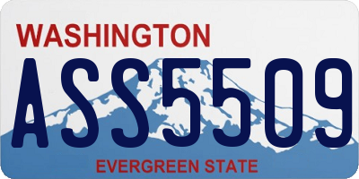 WA license plate ASS5509