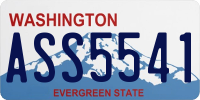 WA license plate ASS5541