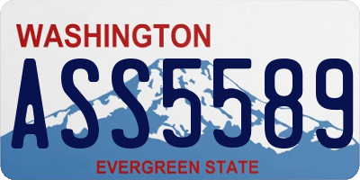 WA license plate ASS5589