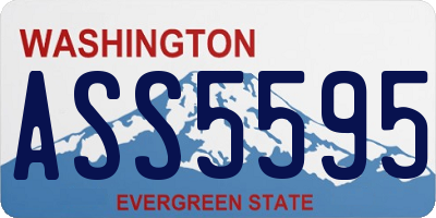 WA license plate ASS5595