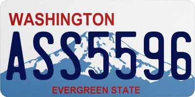 WA license plate ASS5596