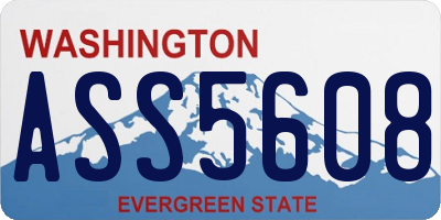 WA license plate ASS5608