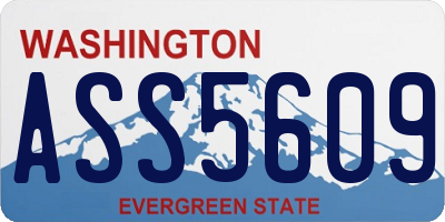 WA license plate ASS5609